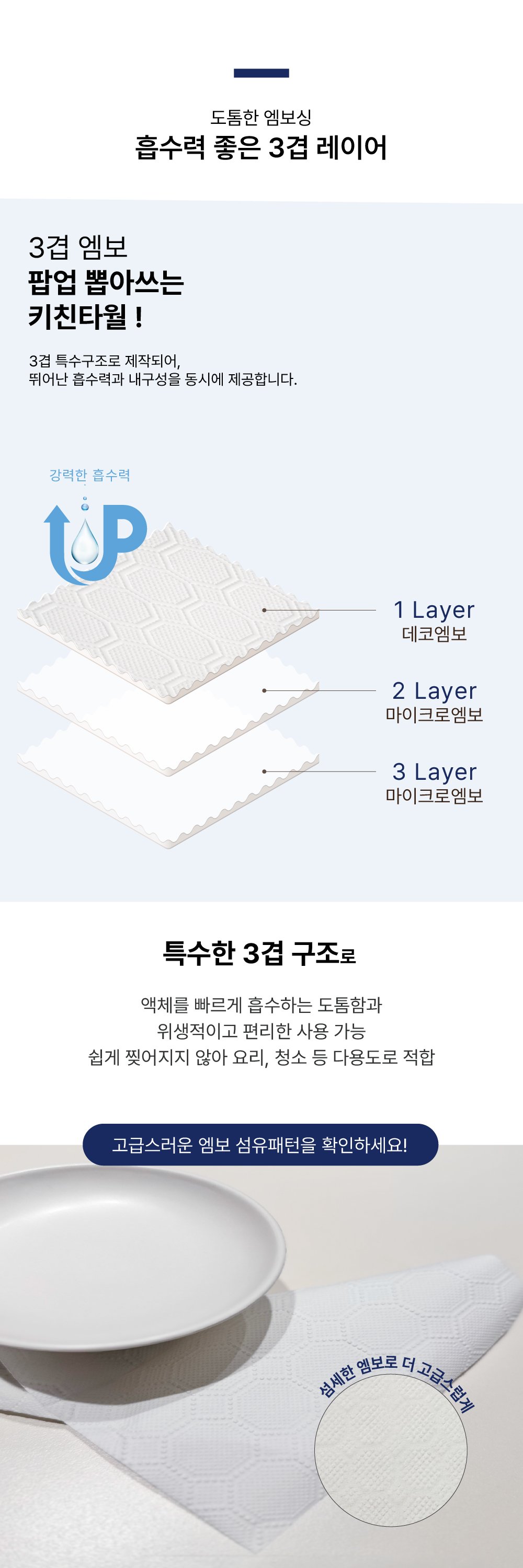 키친타올 900매, 뽑아 쓰는 팝업식입니다 상세 이미지 9