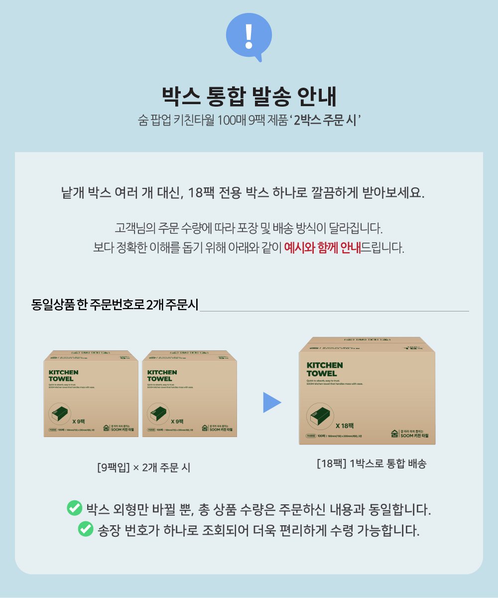 키친타올 900매, 뽑아 쓰는 팝업식입니다 상세 이미지 4